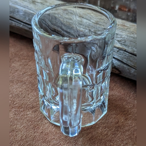 Vintage 1940's A&W Root Beer Mini Mug Embossed Heavy Glass Mug - Picture 2 of 11